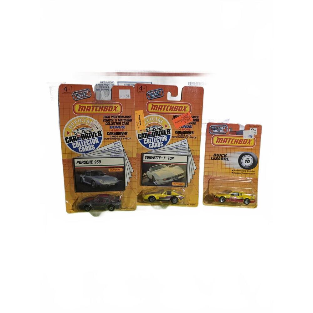 Vtg 1989 Matchbox Car and Driver Collector Cards Die-Cast Metal Cars